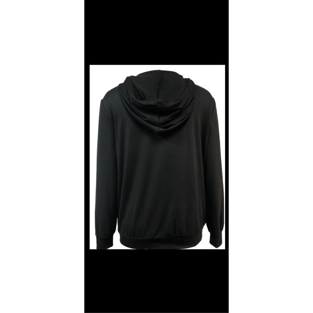Skull lightweight sweatshirt with kissy lips, perfect for spring or fall weather - Picture 3 of 10